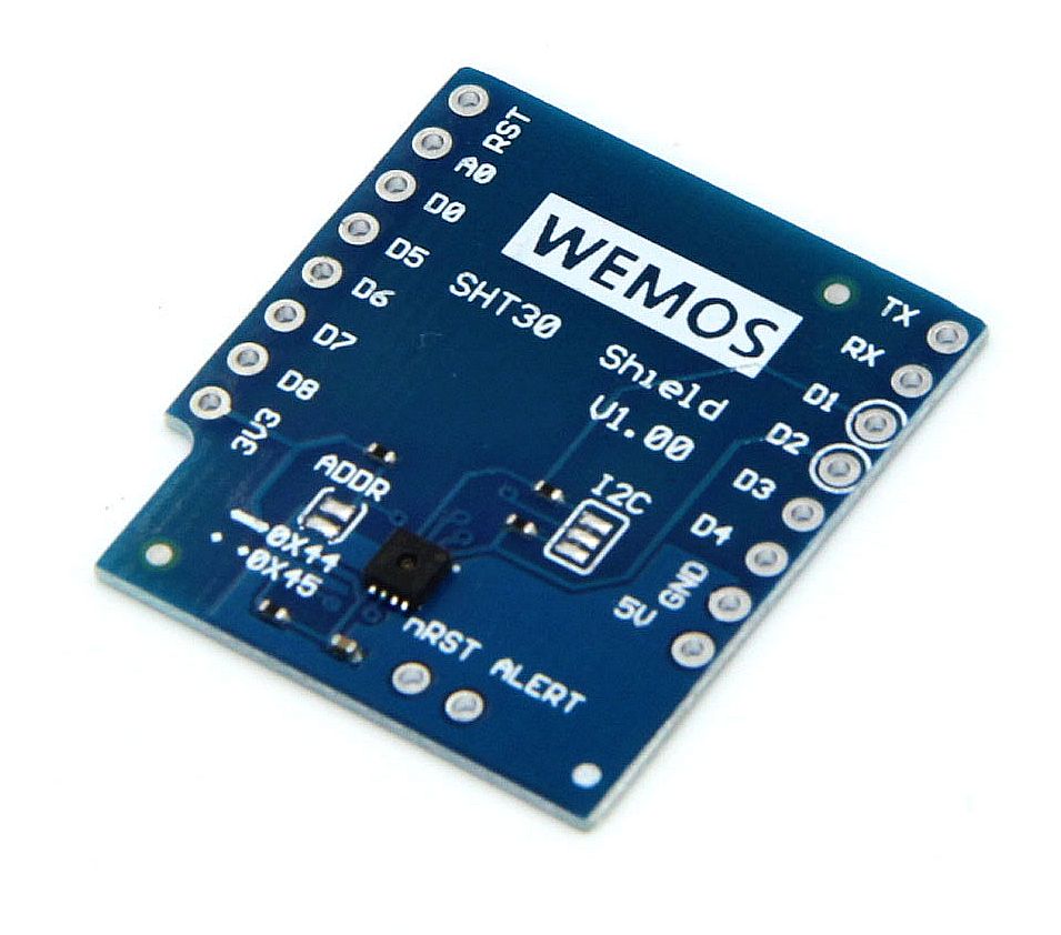WEMOS D1 mini Temperatuur en vochtigheid sensor SHT30 Shield v1.00